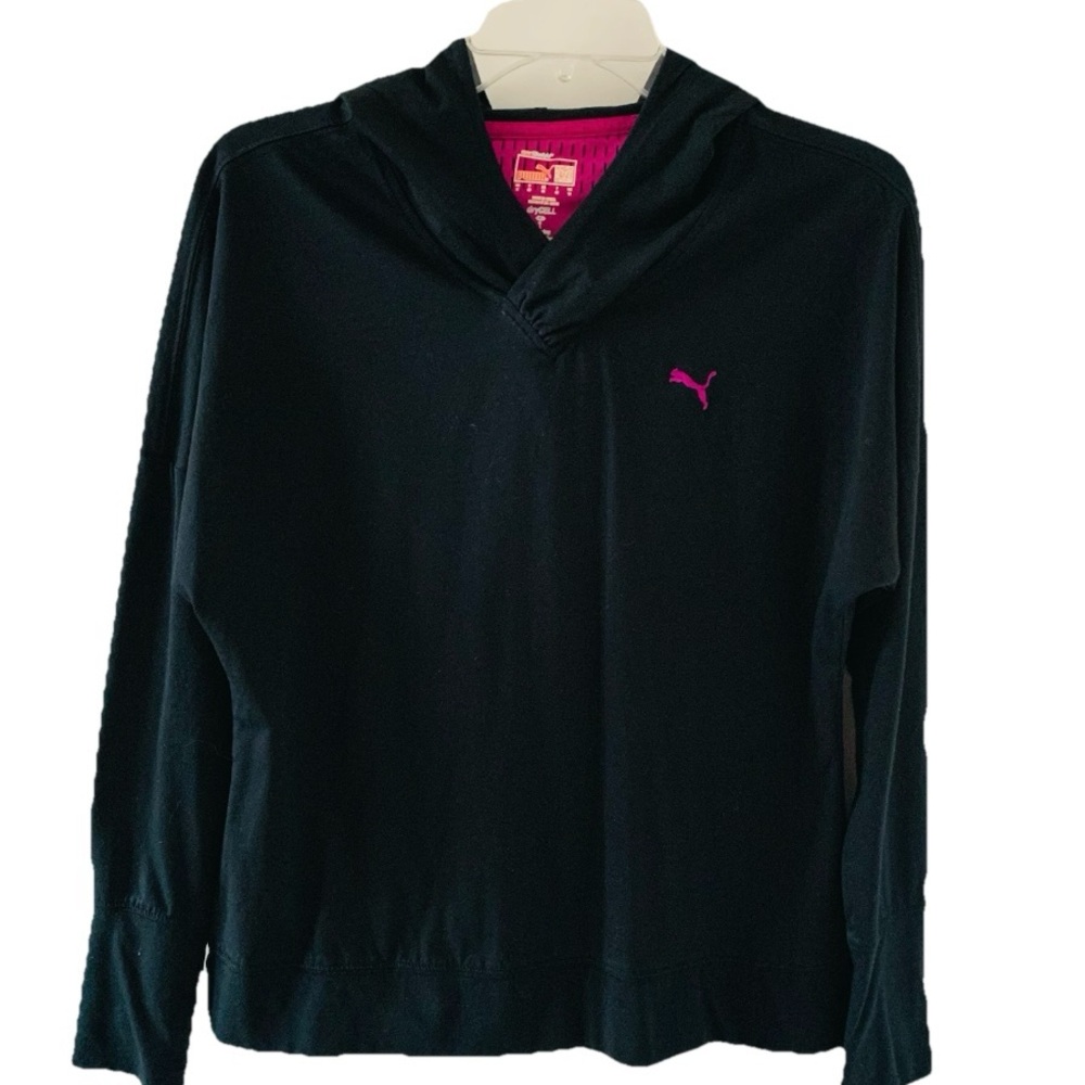 Puma Dry Cell Lightweight Black Hoodie Sz M